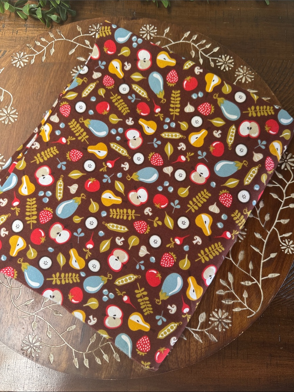 1 Yard Fruit & Veggies  Pattern Cotton Fabric